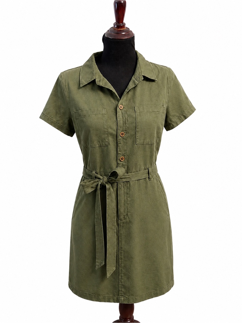 J Crew olive green utility dress size 10